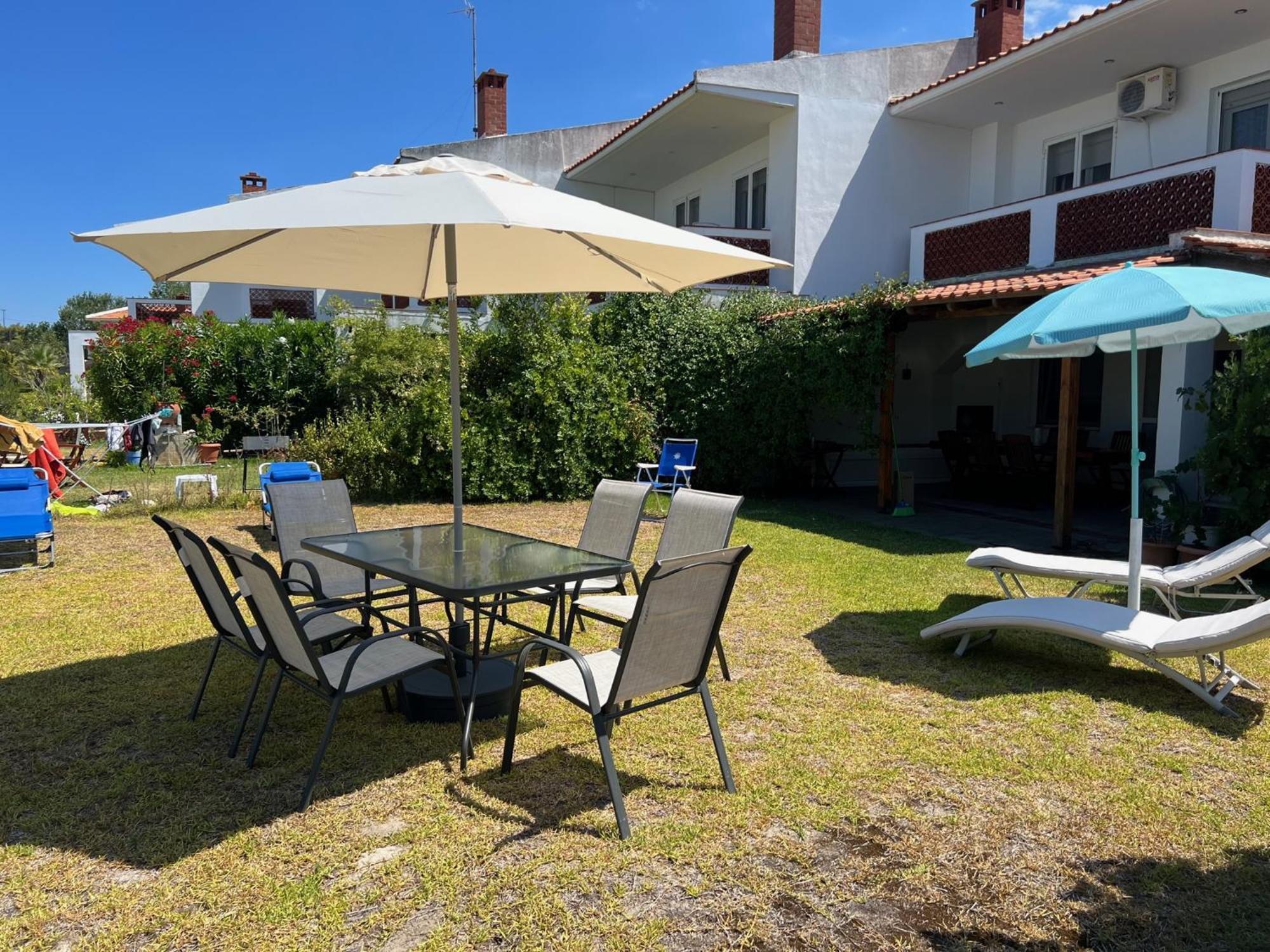 Beach House Seafront Villa Latoura Ormos Panagias Exterior foto